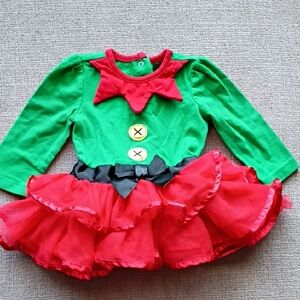 3-6 Months Santa's Elf Baby Dress
